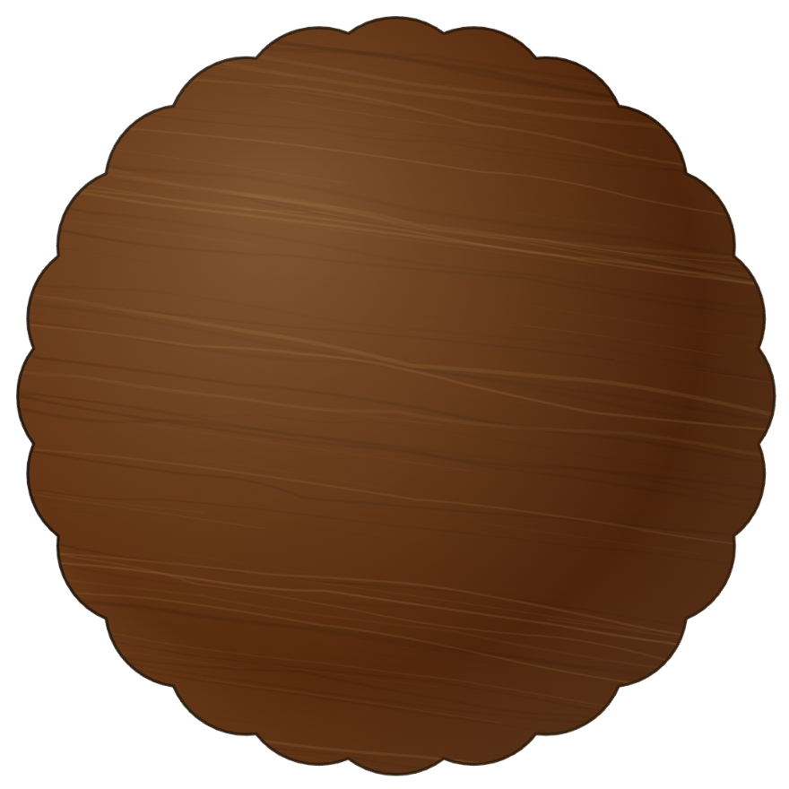Layer 8 — scalloped base