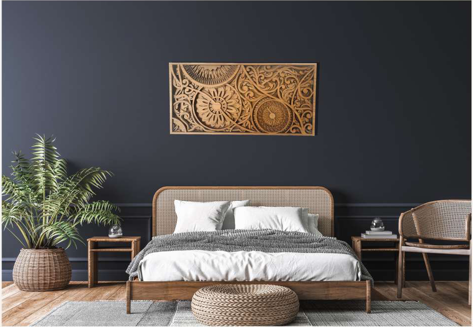 T904 panel above a bed